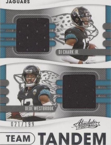 2020 Panini Absolute DJ Chark Dede Westbrook #24