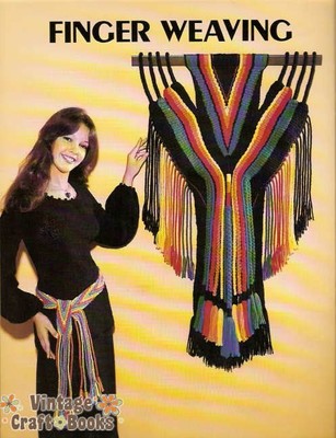 Finger Weaving Vintage Retro Instruction Project Pattern Book 1977 NEW