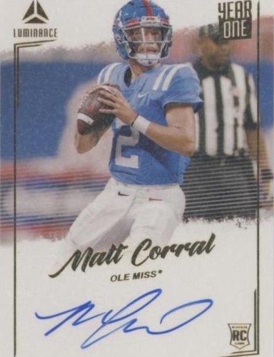 2022 Panini Luminance Matt Corral #YSR-MCO