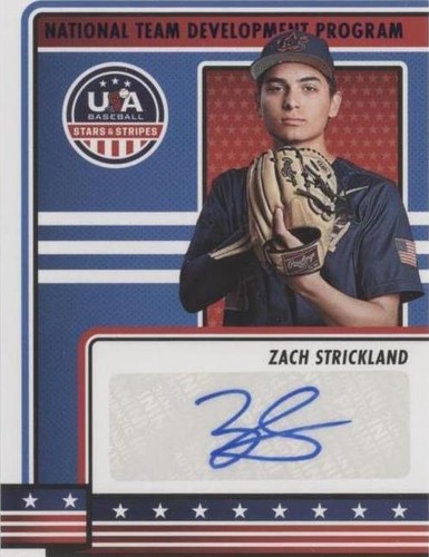 2023 Panini USA Baseball Stars & Stripes - Zach Strickland #NTDP-ZS