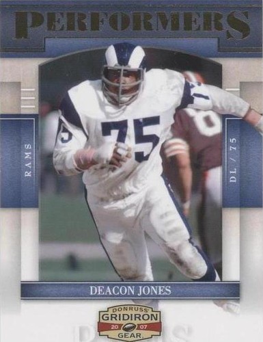 2007 Donruss Gridiron Gear Deacon Jones #P-15
