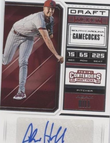 2018 Panini Contenders Draft Picks - Adam Hill #68