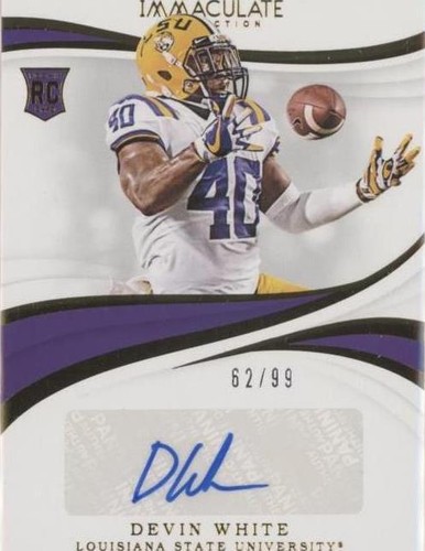 2019 Panini Immaculate Collection Collegiate Devin White #64