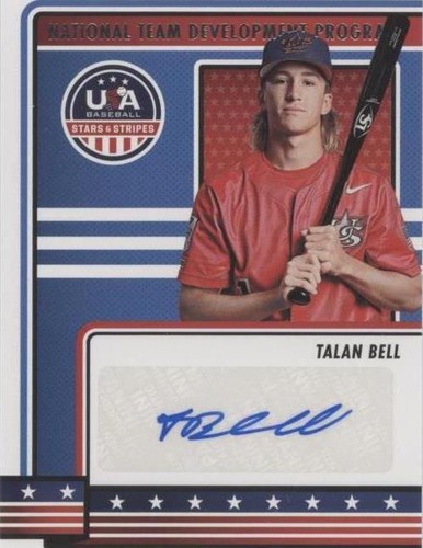 2023 Panini USA Baseball Stars & Stripes - Talan Bell #NTDP-TB