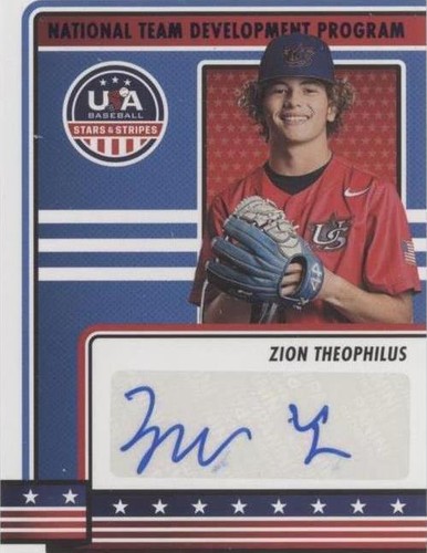 2023 Panini USA Baseball Stars & Stripes - Zion Theophilus #NTDP-ZT