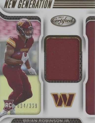 2022 Panini Certified Brian Robinson Jr. #NGJ-BR