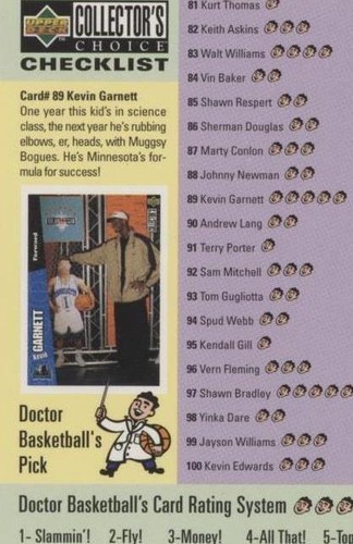 1996-97 Upper Deck Collector's Choice - Anfernee Hardaway/Kevin Garnett #198