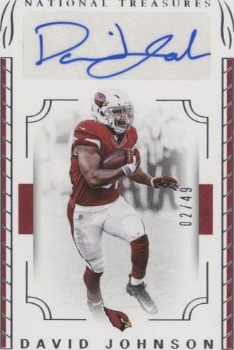 2016 Panini National Treasures David Johnson #92