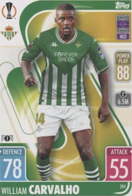 2021-22 Topps Match Attax UCL William Carvalho #284