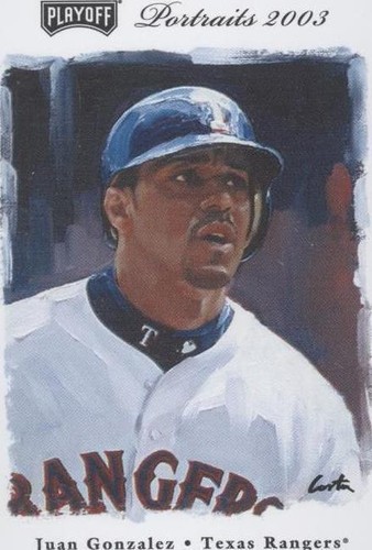 2003 Playoff Portraits - Juan González #37