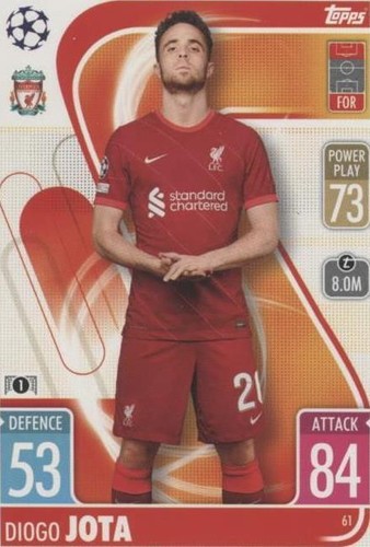 2021-22 Topps Match Attax UCL Diogo Jota #61
