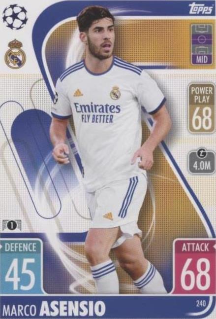 2021-22 Topps Match Attax UCL Marco Asensio #240