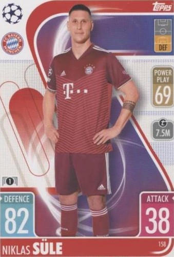 世界50枚限定！22-23 Topps Niklas Sule 直筆サイン 2022-23 Topps Match Attax UCL Niklas Sule Limited Edition