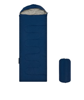 Comet mummy type sleeping bag 210 x 75cm 1000g Navy Color 3 seasons Camping