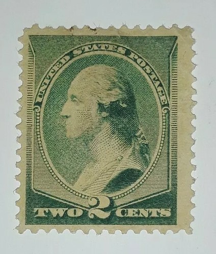 Travelstamps: 1887 US Stamps Scott # 213, Washington, 2c, Mint, Ng, Unused