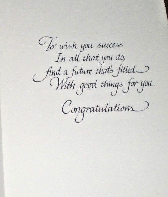 PARAMOUNT BEST WISHES ON YOUR PROMOTION GREETING CARD - NEW - VINTAGE UNUSED