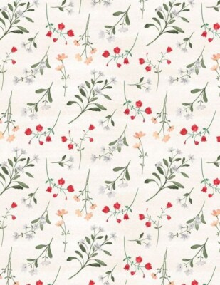 Peach Whispers By Wilmington Prints - Cream Flower Toss  #83320-273