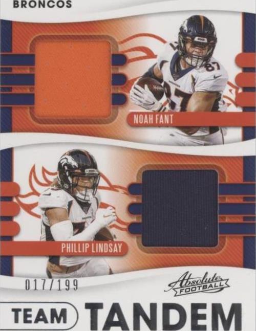 2020 Panini Absolute Noah Fant Phillip Lindsay #30