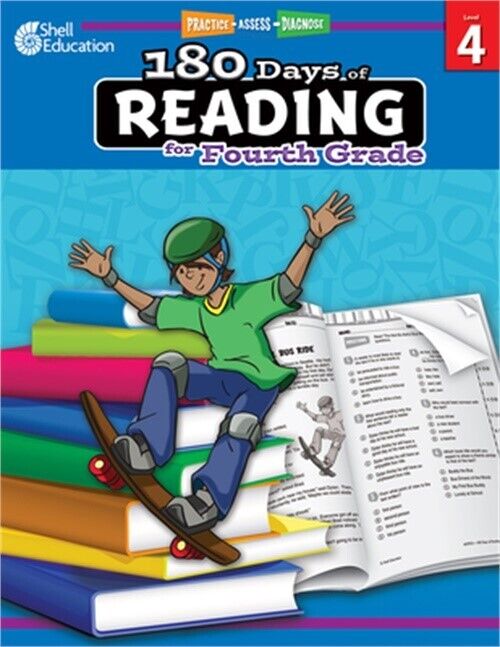 180 Days Of Reading For Fourth Grade (grade 4): Practice, Assess, Diagnose (pape