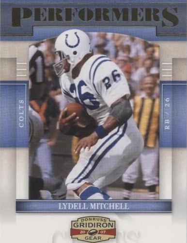 2007 Donruss Gridiron Gear Lydell Mitchell #P-26