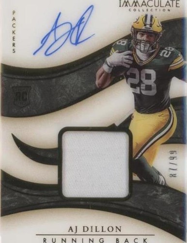 2020 Panini Immaculate Collection A. J. Dillon #122