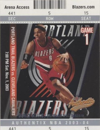 2003-04 Fleer Authentix - Bonzi Wells #77