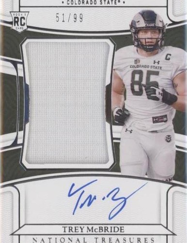 2022 Panini National Treasures Collegiate Trey McBride #54