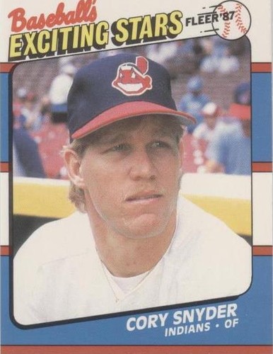 1987 Fleer Baseball's Exciting Stars - Cory Snyder #40