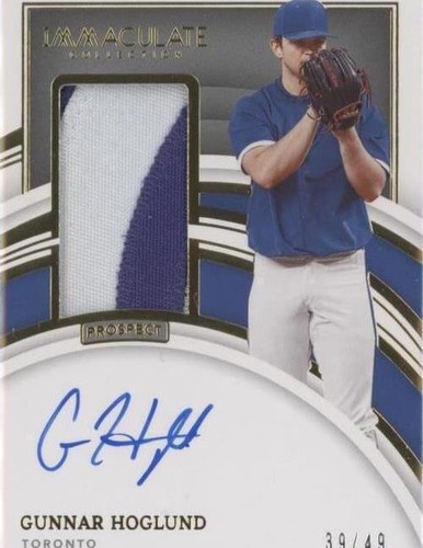 2022 Panini Immaculate Collection - Gunnar Hoglund #PPA-GH