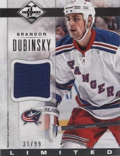 2012-13 Panini Limited - Brandon Dubinsky #LJ-BD