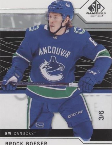 2018-19 Upper Deck SP Game Used - Brock Boeser #68
