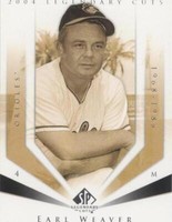 2004 SP Legendary Cuts - Earl Weaver #32