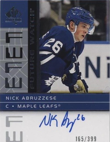 2022-23 SP Authentic - Nicholas Abruzzese #RFWA2-NA
