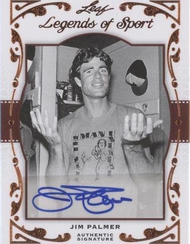 2011 Leaf Legends of Sport - Jim Palmer #BA-37