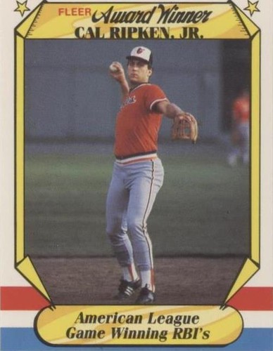 1987 Fleer Award Winners - Cal Ripken #33