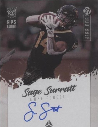 2021 Panini Luminance Sage Surratt #YS-SS