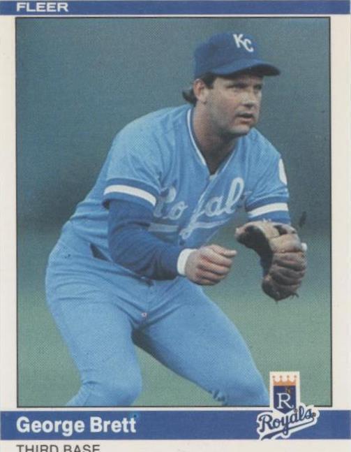 1984 Fleer — Джордж Бретт No344