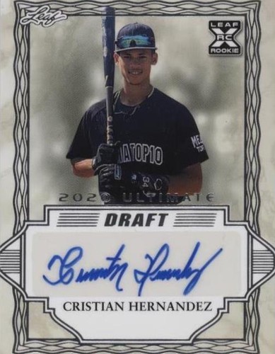 2020 Leaf Ultimate Draft - Cristian Hernandez #BA-CH2