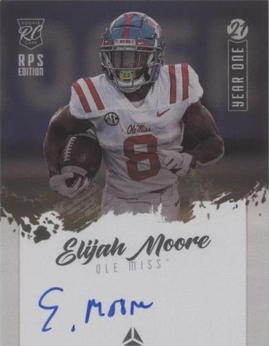 2021 Panini Luminance Elijah Moore #YS-EM