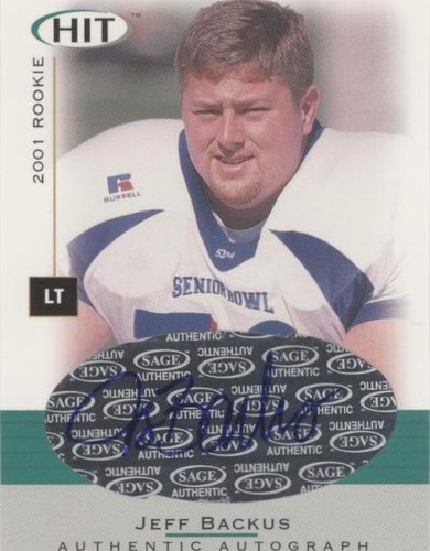 2001 SAGE Hit Jeff Backus #A31