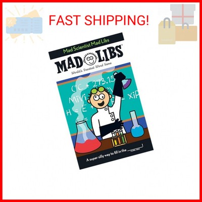 Mad Scientist Mad Libs: World's Greatest Word Game Paperback   Coloring Book, Au