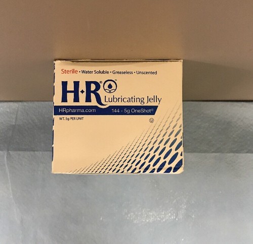 HR Pharmaceutics One Shot Lubricating Jelly, 5g pack, new 04/19 - box of 144