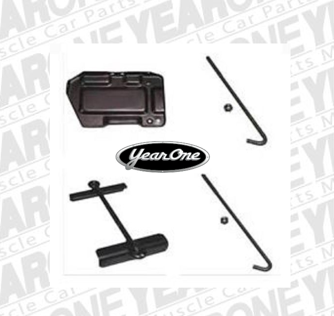 1967-69 Barracuda Valiant Dart Swinger Battery Tray kit YEARONE M99