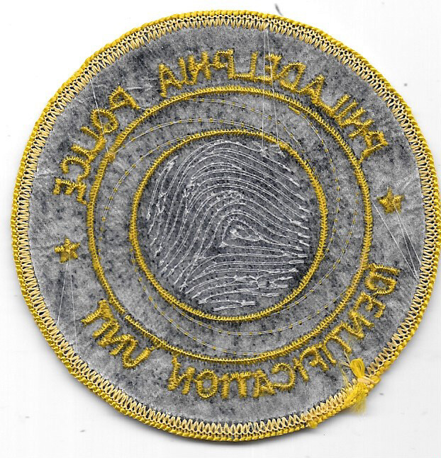 LAW ENFORCEMENT PATCH: PHILADELPHIA PA POLICE IDENTIFICATION UNIT - MEASURES 3