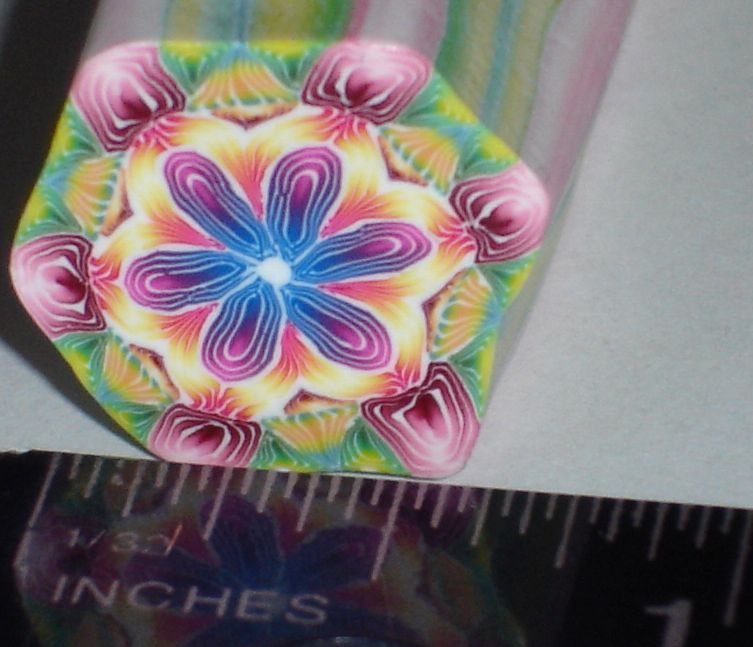 SALE ALL CANES SHIP FOR $4, WILD RIDE QUILLED KALEIDOSCOPE CANE RAW by SueC #541