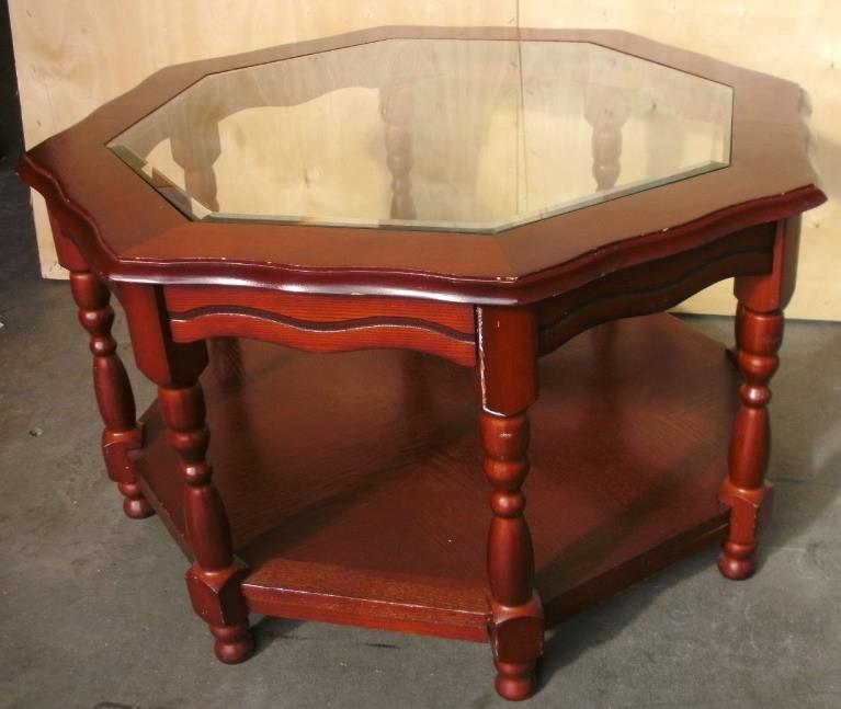 Octagonal Glass Top Coffee Table in Aberdare, Rhondda Cynon Taf Gumtree