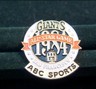1984 San Francisco Giants All Star Game, ABC Sports, Press Media Pin, Rare