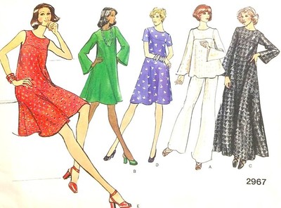Uncut Ff 16/38 Plus Size Vogue's Basic Design 2967 1970s Vintage Sewing Pattern