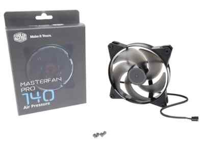Cooler Master Air Flow Black Masterfan Pro 140 PC Fan 140mm 1100RPM 0.4A 46.2CFM