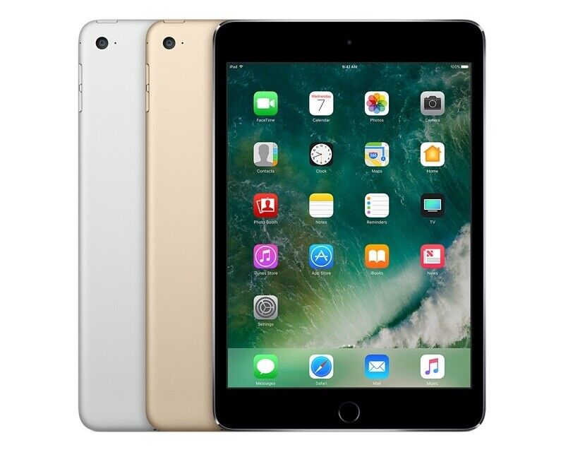 Apple iPad mini 4th 16GB 32GB 64GB 128GB Wi-Fi, 7.9in - Gray Apple iPad mini 4th 16GB 32GB 64GB 128GB Wi-Fi, 7.9in - Gray